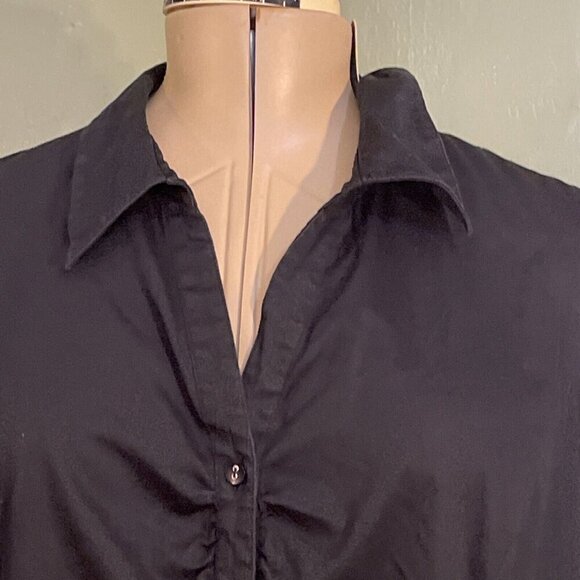 Lane Bryant Black Button Down Shirt - Picture 2 of 8